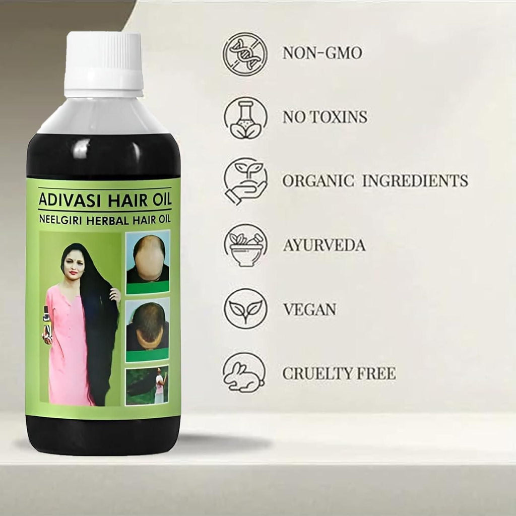 Adivasi Nilgeri Herbal Hair Oil 125ML (Pack of 2)